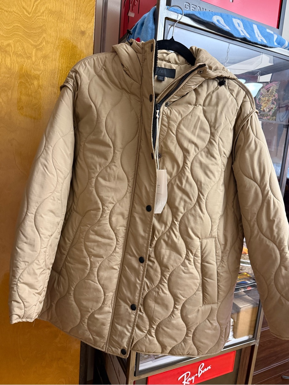 Water repellent jacket Beige